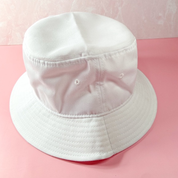 NWT Bucket Hat White Sun Hat for Adults Geo hat made from recycled material - Picture 9 of 9